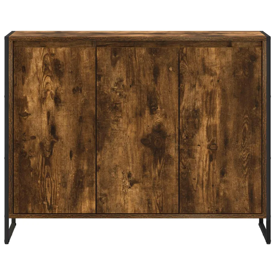 Meuble d'appoint Chêne Fumé 96,5 x 30 x 75 cm Bois d'ingénierie - 6