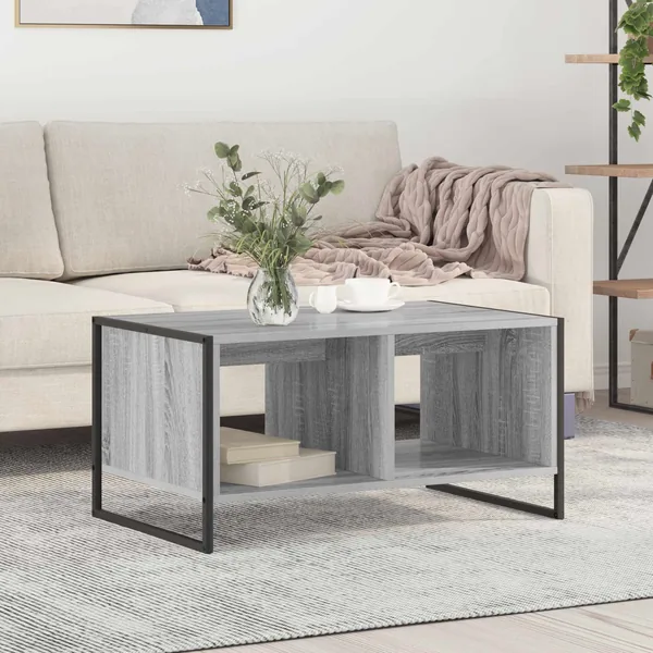 Table basse Gris Sonoma 80 x 50 x 40 cm Bois d'ingénierie