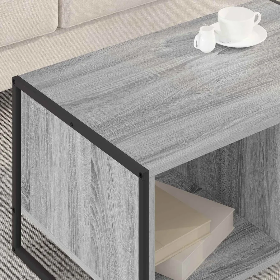 Table basse Gris Sonoma 80 x 50 x 40 cm Bois d'ingénierie - 4