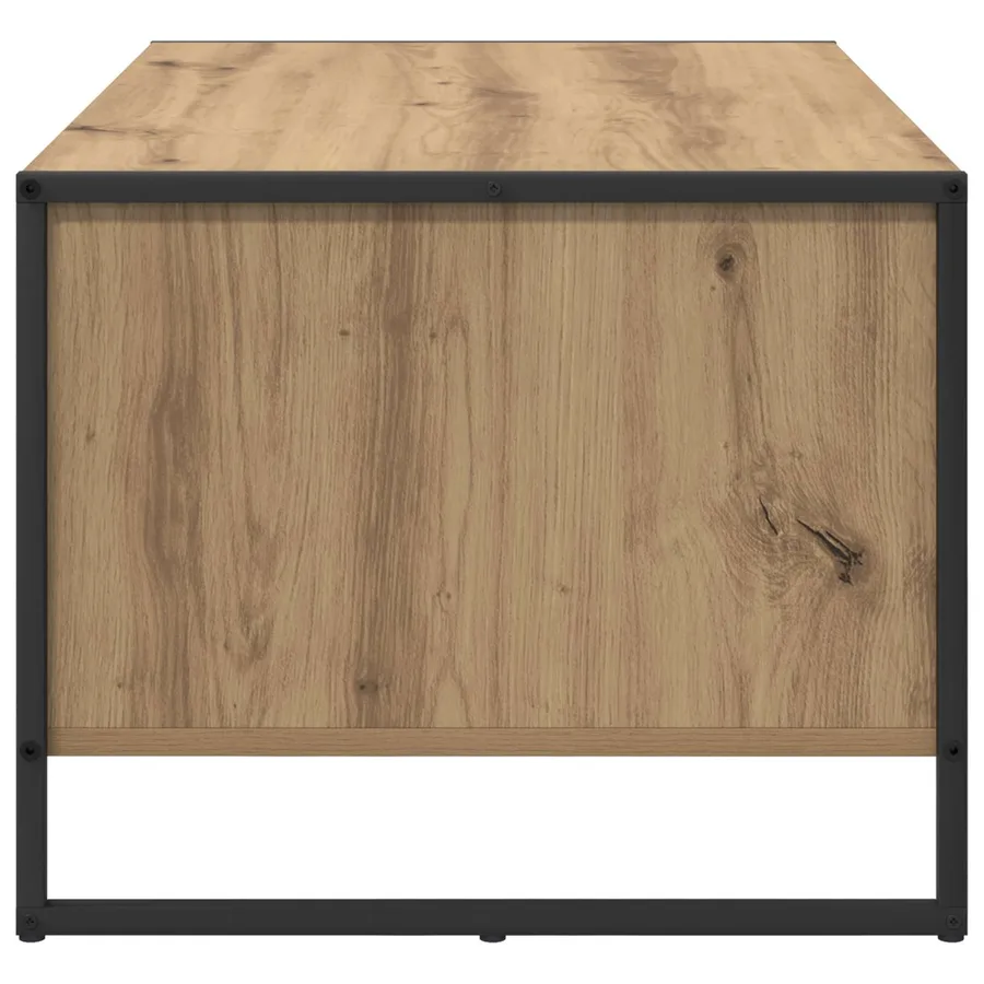 Table basse Chêne artisan 80 x 50 x 40 cm Bois d'ingénierie - 6