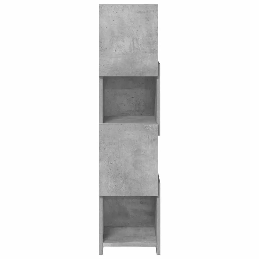 Meuble d'angle Gris béton 25,5x25x102cm Bois d'ingénierie - 6
