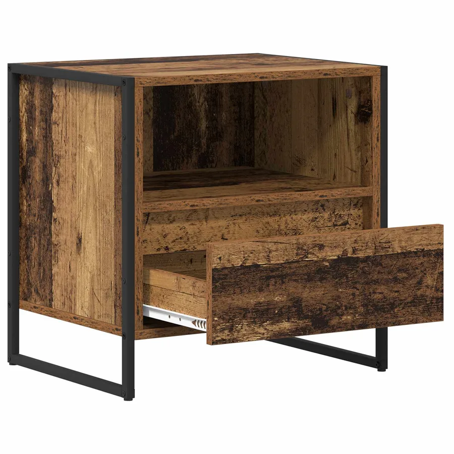 Table de chevet Bois Ancien 50 x 39,5 x 50 cm Bois d'ingénierie - 8