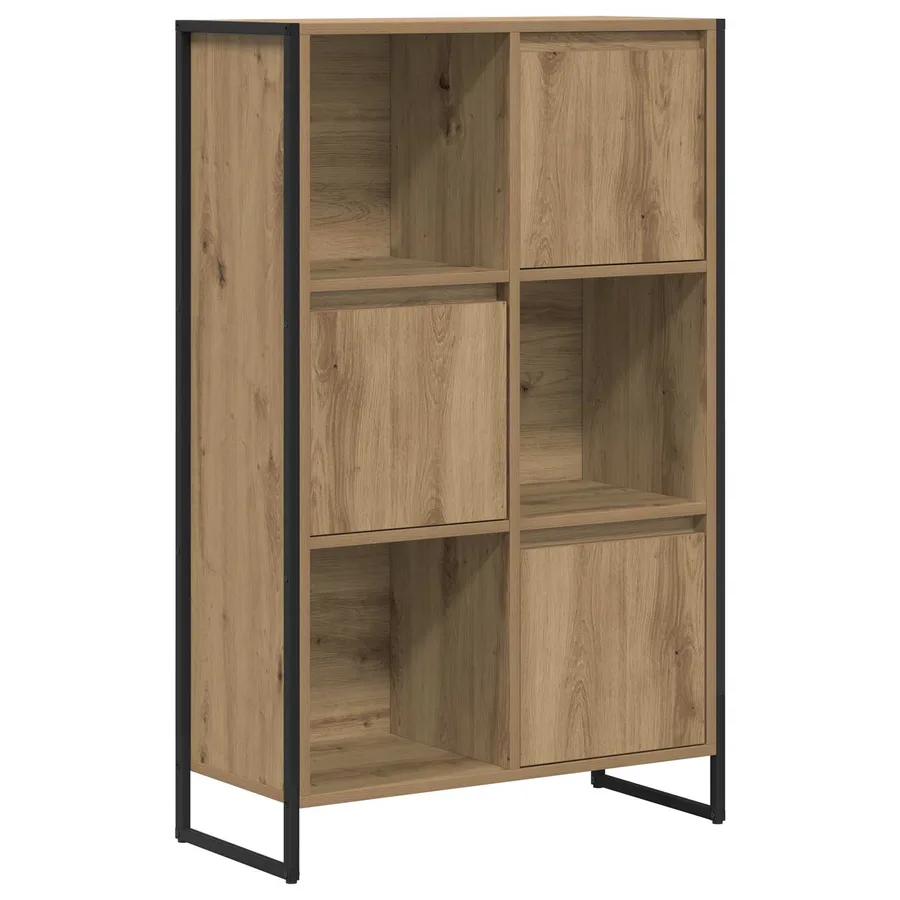 Bibliothèque 68 x 30 x 108.5 cm Bois d'ingénierie Chêne artisan - 2