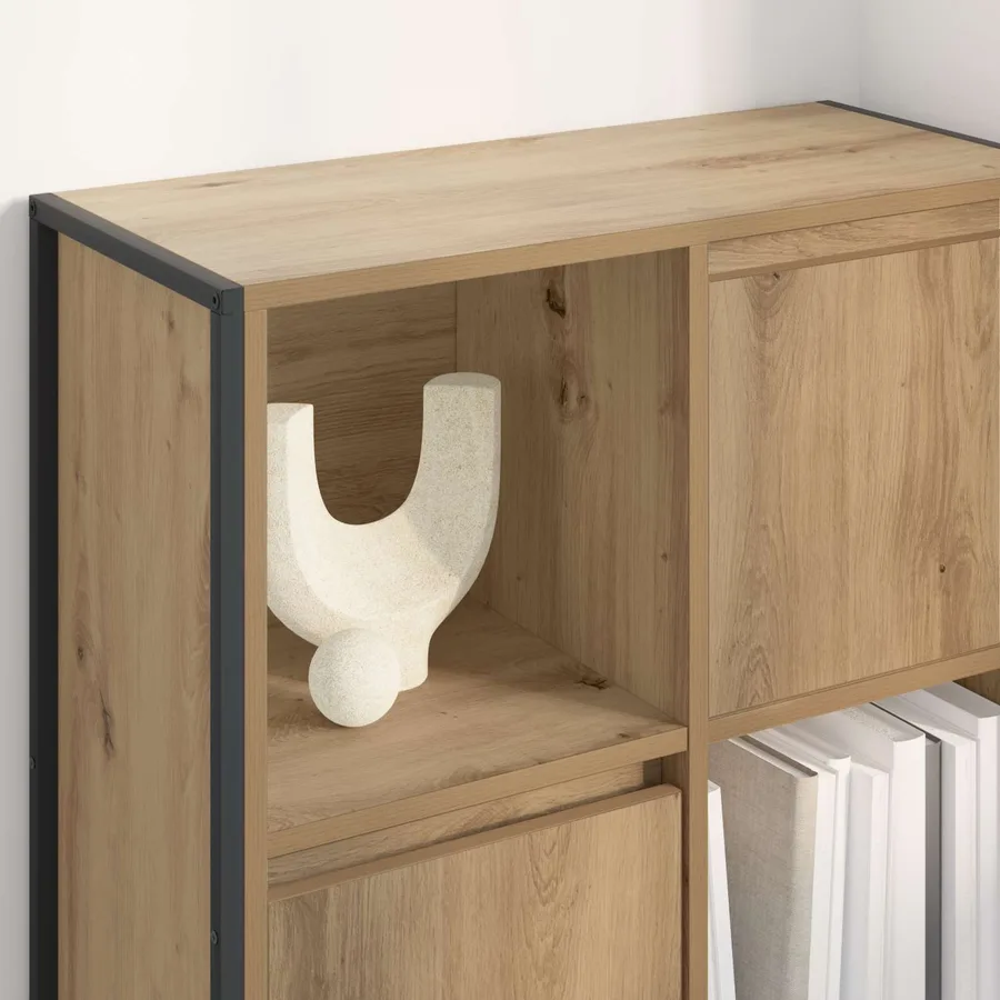 Bibliothèque 68 x 30 x 108.5 cm Bois d'ingénierie Chêne artisan - 4