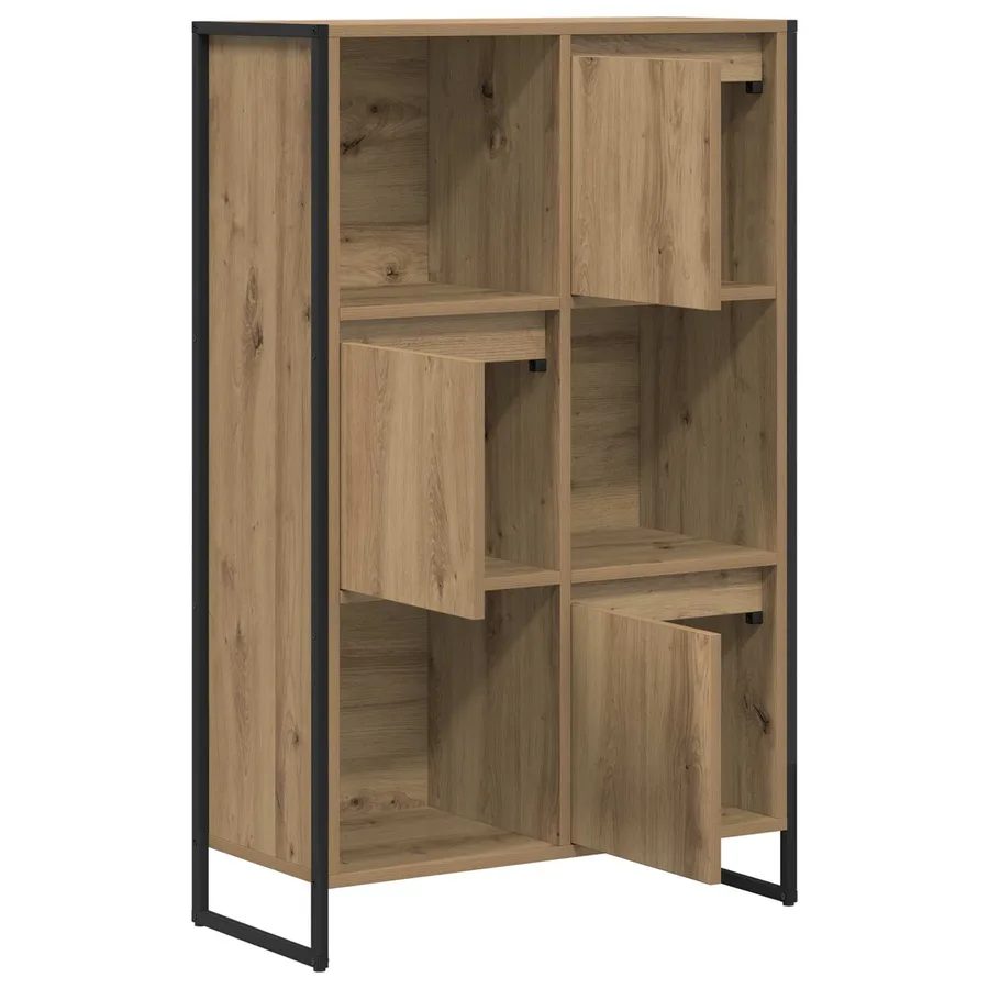 Bibliothèque 68 x 30 x 108.5 cm Bois d'ingénierie Chêne artisan - 5