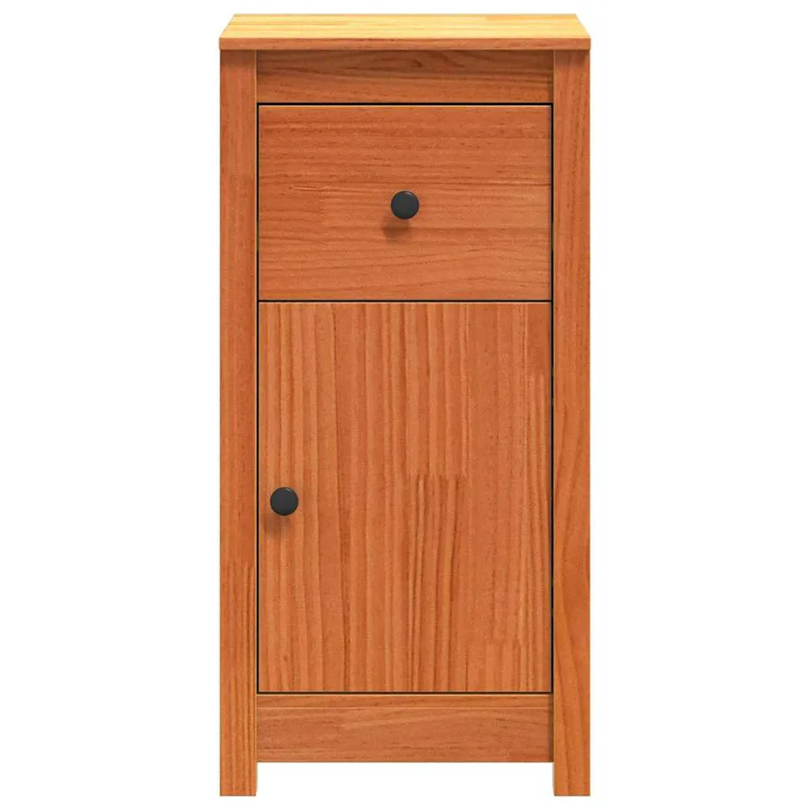 Buffet Brun cire 39 x 34,5 x 80 cm Pin massif - 5