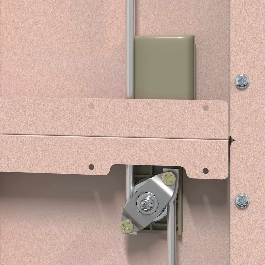 Armoire de rangement Rose 60 x 40 x 140 cm Acier - 8