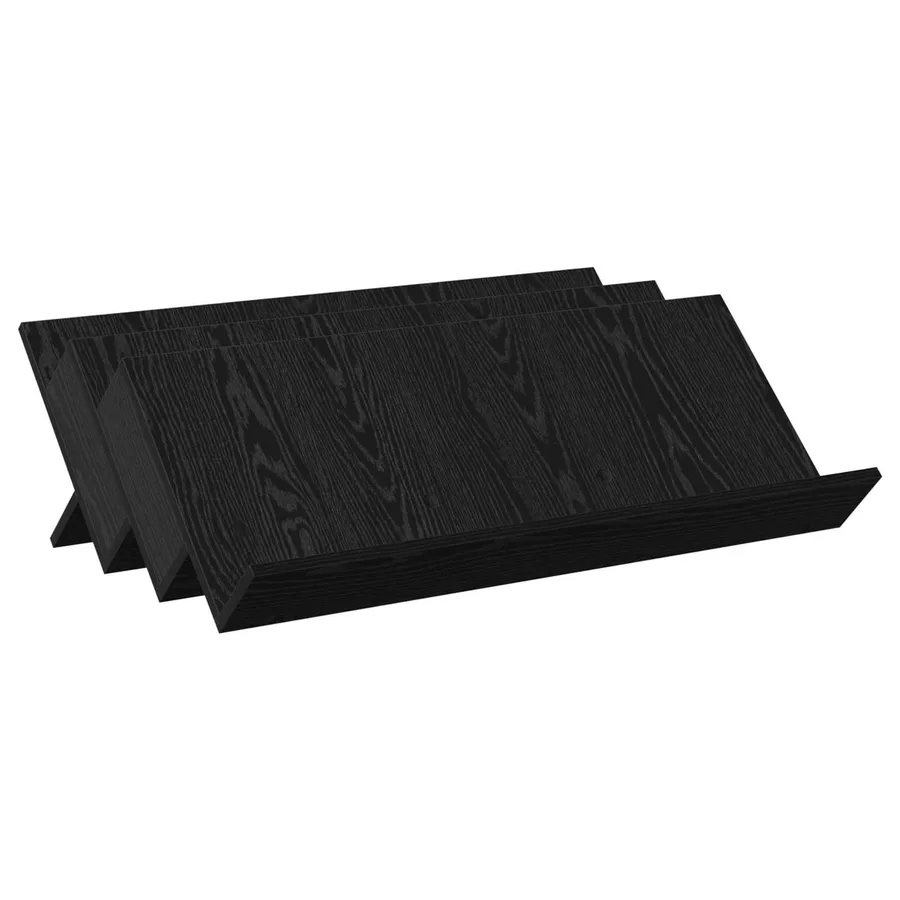 Étagère à magazines avec étagère Chêne noir 90 x 53 x 28,5 cm - 2