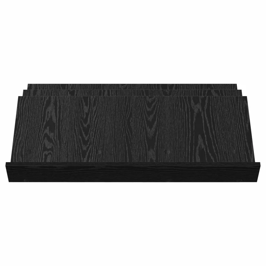 Étagère à magazines avec étagère Chêne noir 90 x 53 x 28,5 cm - 5