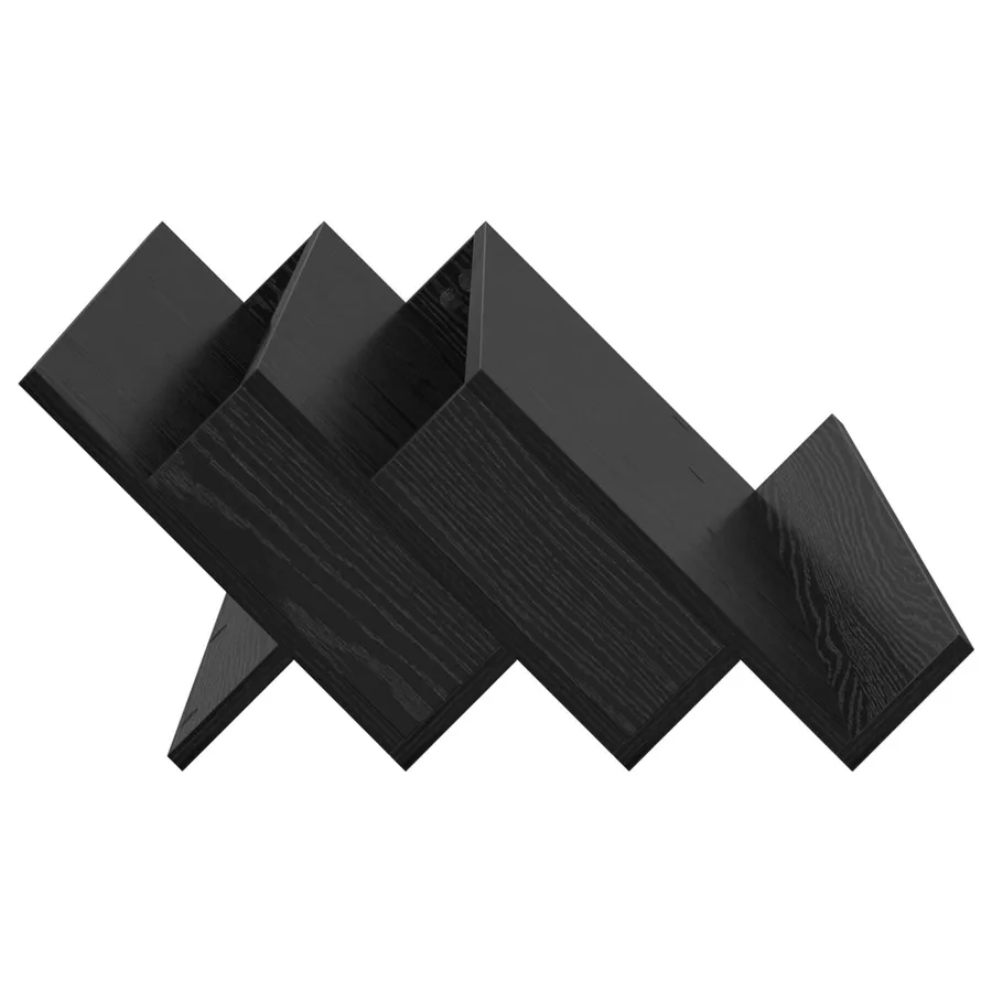 Étagère à magazines avec étagère Chêne noir 90 x 53 x 28,5 cm - 6