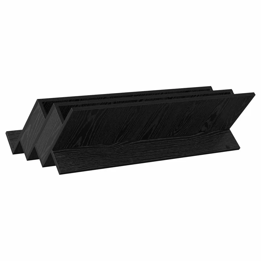 Étagère à magazines avec étagère Chêne noir 90 x 53 x 28,5 cm - 7