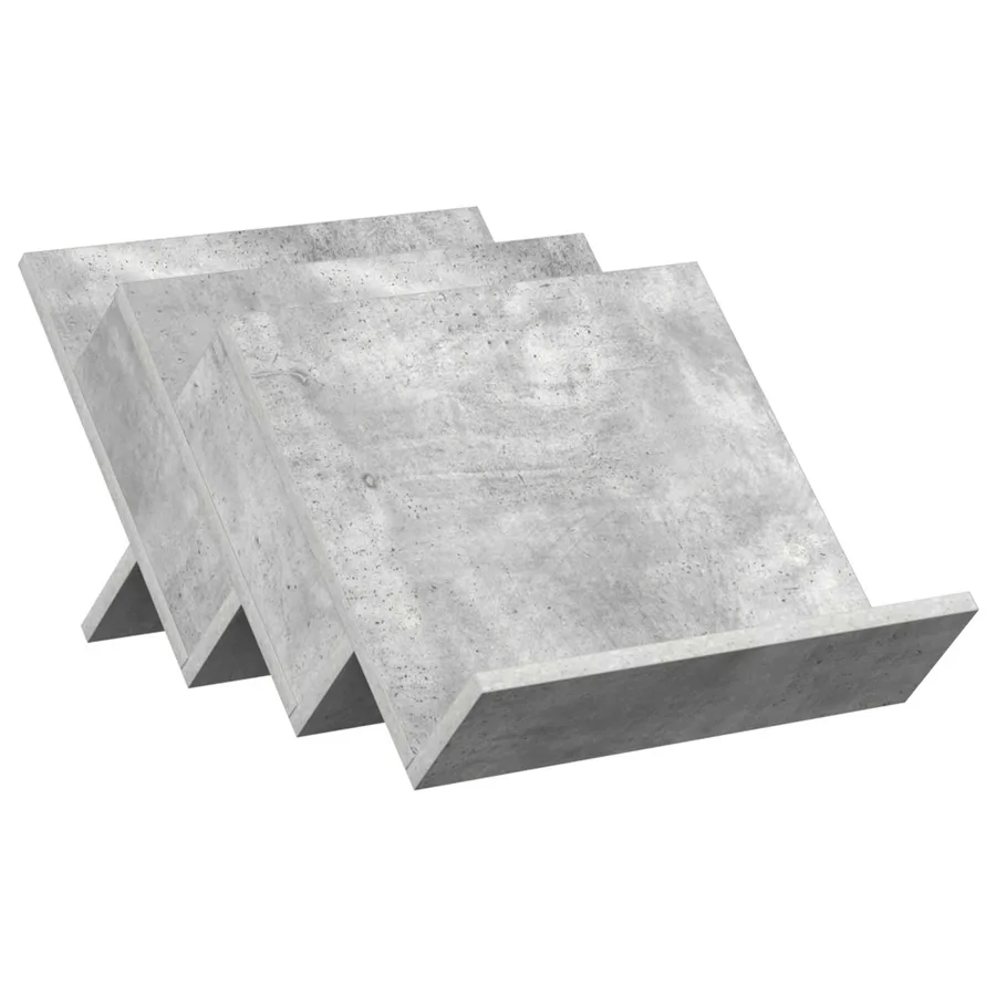 Étagère à magazines avec étagère Gris Béton 53 x 40 x 28,5 cm - 2