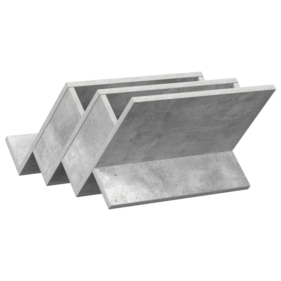 Étagère à magazines avec étagère Gris Béton 53 x 40 x 28,5 cm - 7