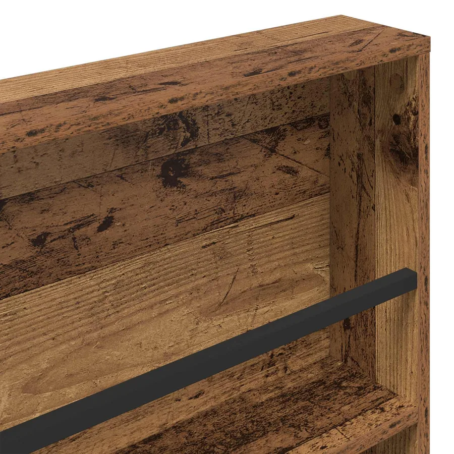 Étagère à magazines 2 pcs Bois ancien 60 x 12 x 70 cm - 9