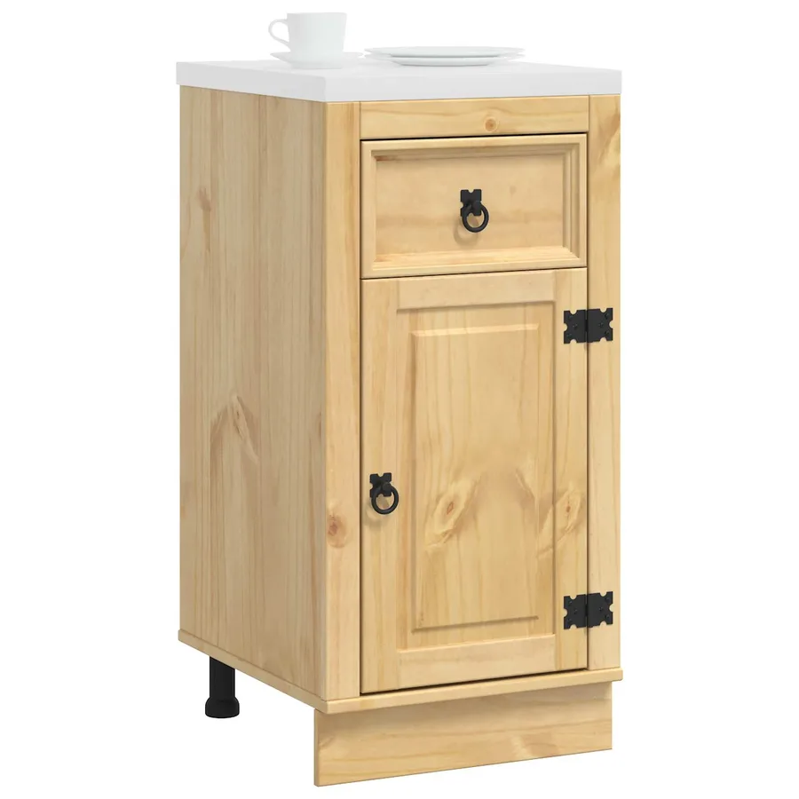 Armoire SKI Brun Miel 40 x 46 x 81,5 cm Pin massif - 3