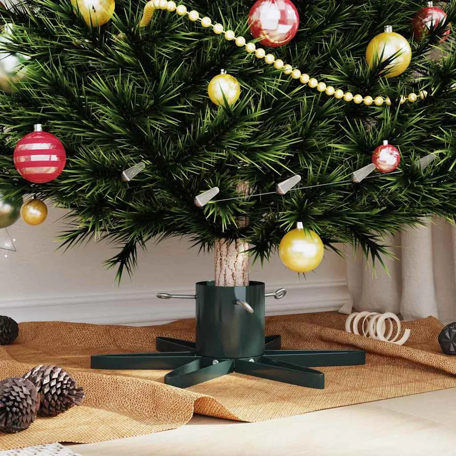 Pied de Sapin de Noël 1.73 Vert 50 x 50 x 15,5 cm Acier - 4