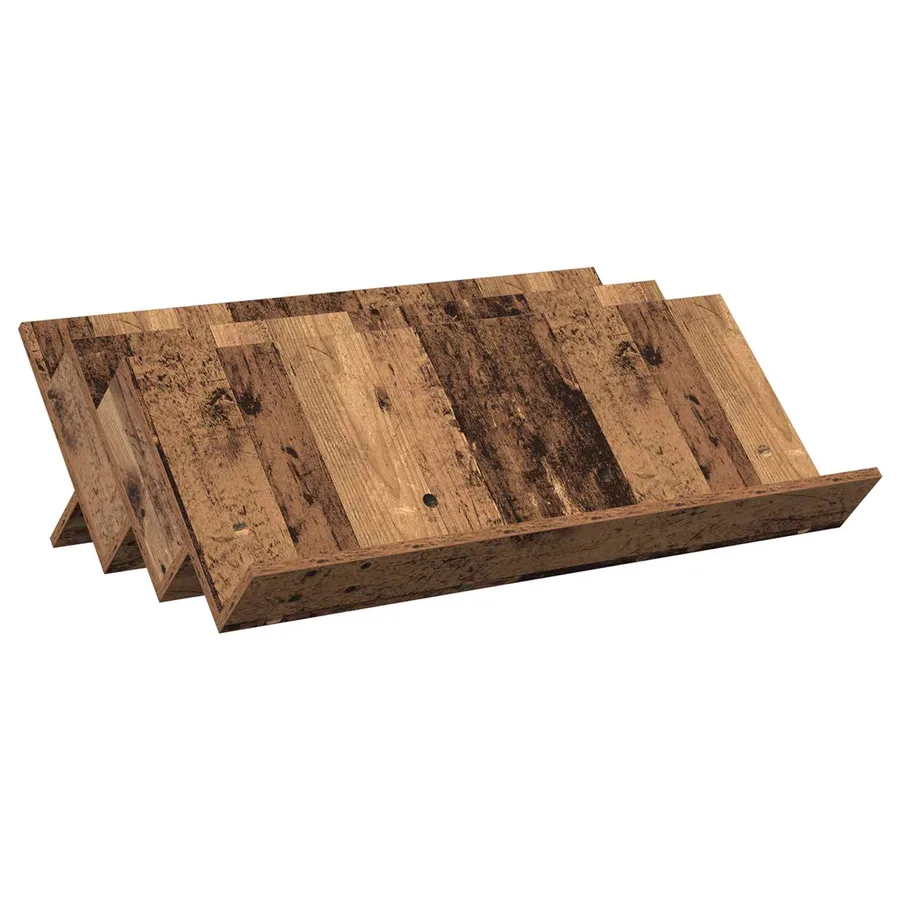 Étagère à magazines avec étagère Bois ancien 90 x 53 x 28,5 cm - 2