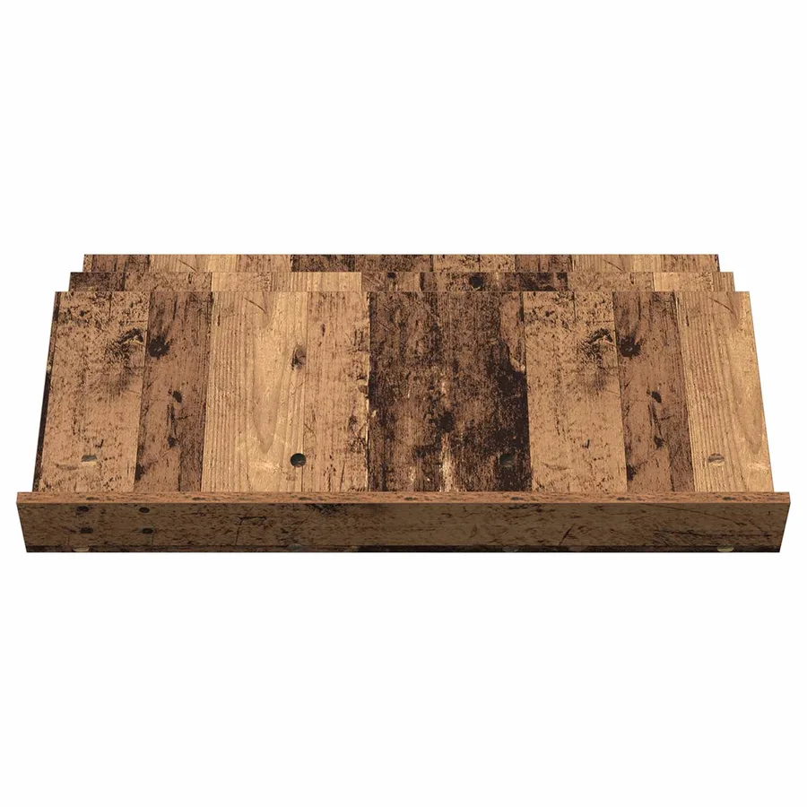 Étagère à magazines avec étagère Bois ancien 90 x 53 x 28,5 cm - 5
