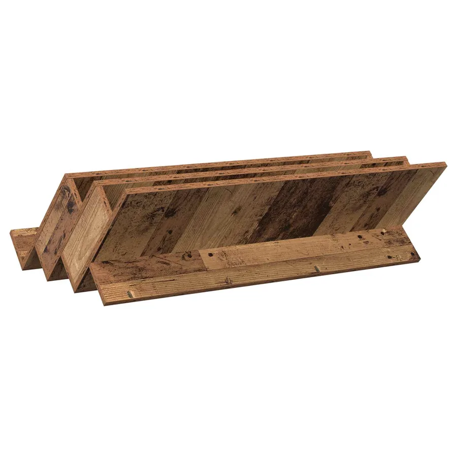 Étagère à magazines avec étagère Bois ancien 90 x 53 x 28,5 cm - 7