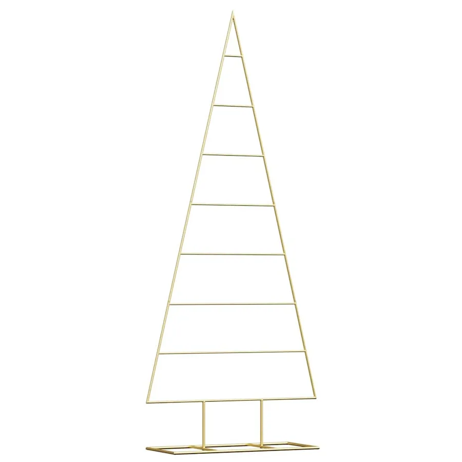 Arbre de Noël en métal Doré 150 cm Acier peint par poudre - 2