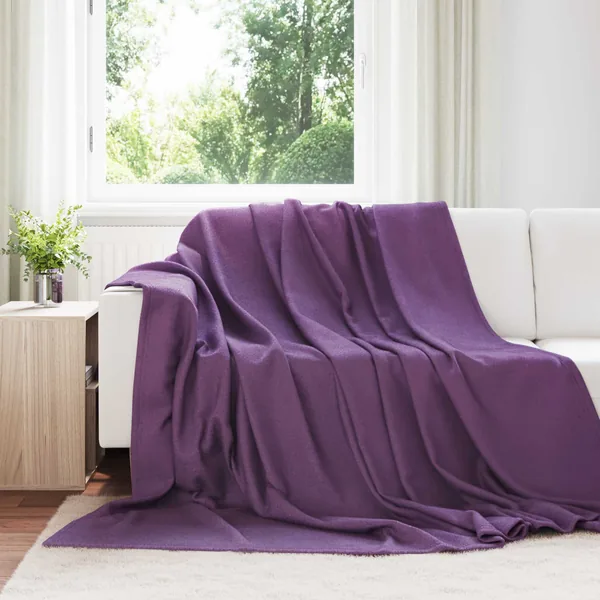 Jeté Violet 240 x 220 cm Toison