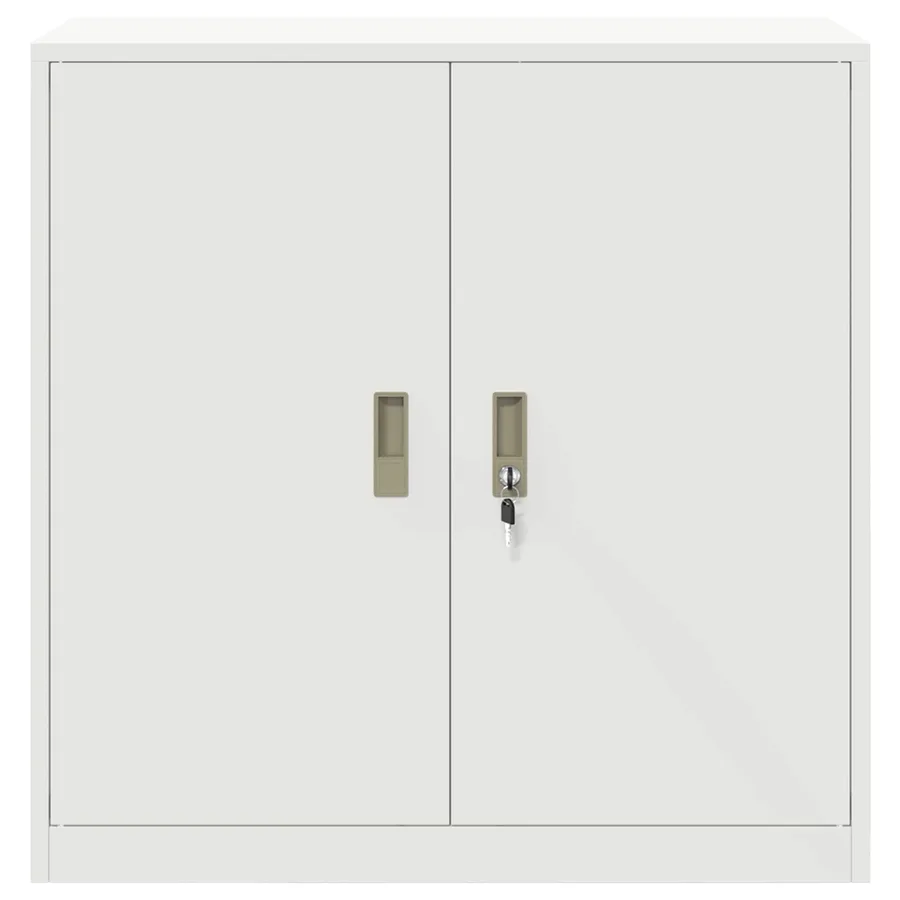 Armoire de rangement Blanc 90 x 40 x 90 cm Acier - 6