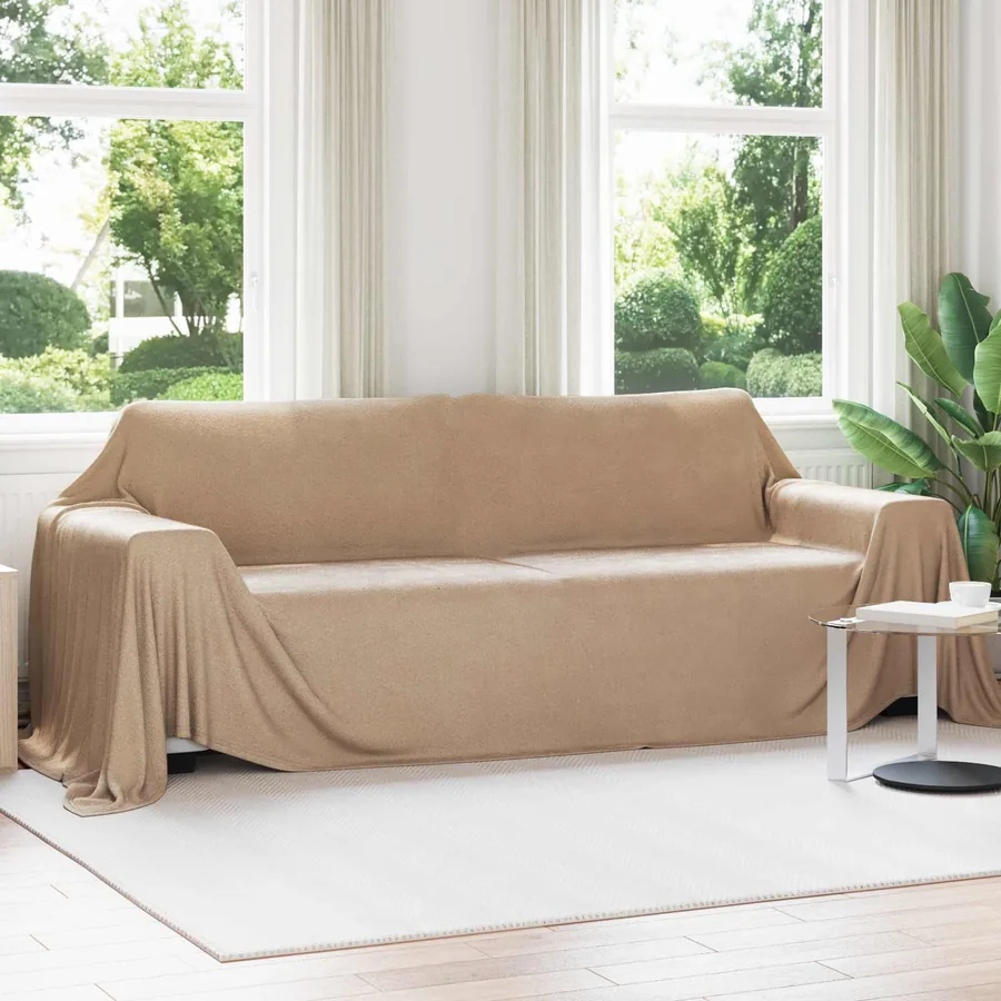 Couvertures à jeter 6 pcs Camel 350 x 270 cm Toison