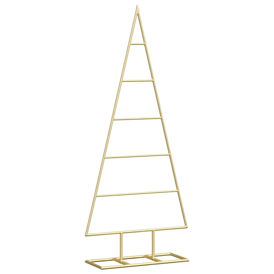 Arbre de Noël en métal Doré 90 cm Acier peint par poudre - 2