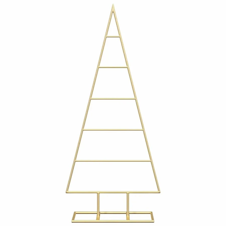Arbre de Noël en métal Doré 90 cm Acier peint par poudre - 5
