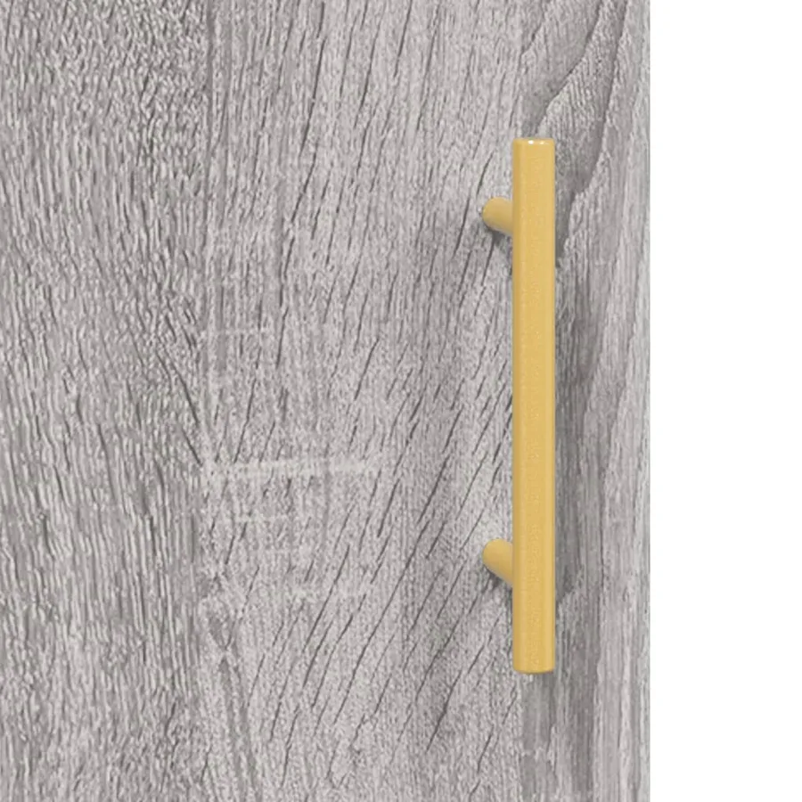 Buffet haut Sonoma gris 69,5x34x180 cm Bois d'ingénierie - 11