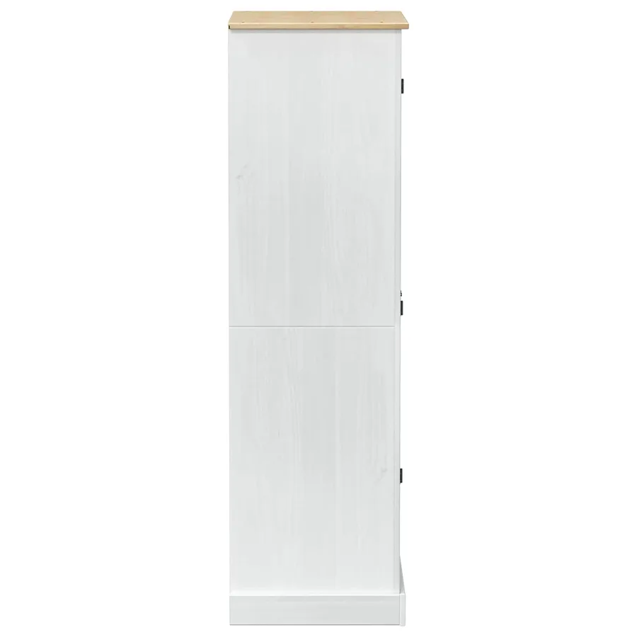 Armoires avec tiroir Blanc 76 x 50 x 170 cm Pin massif - 5