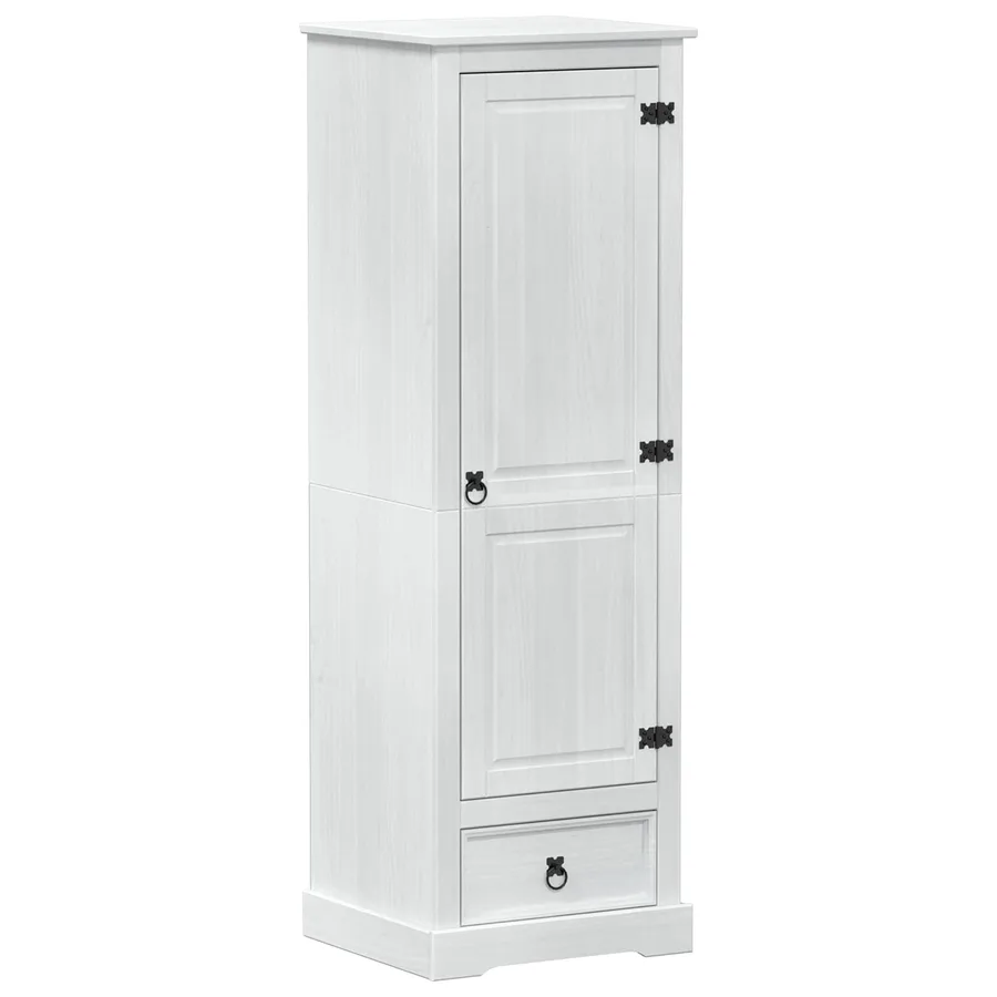 Armoires avec tiroir Blanc 55 x 50 x 170 cm Pin massif - 2