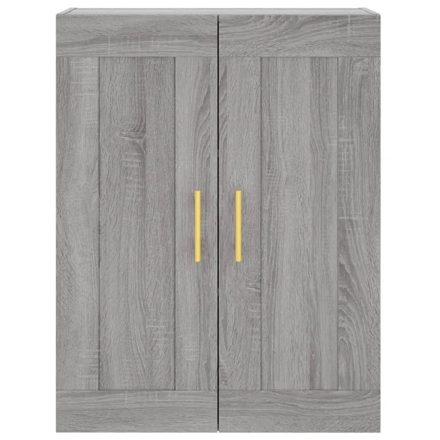 Buffet haut Sonoma gris 69,5x34x180 cm Bois d'ingénierie - 6