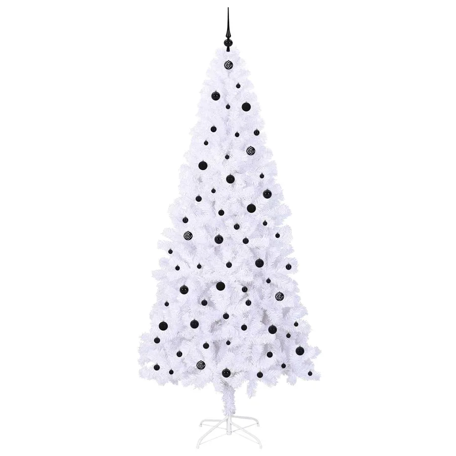 Sapin de Noël artificiel avec 300 LED Blanc 240 cm PVC et Acier - 4