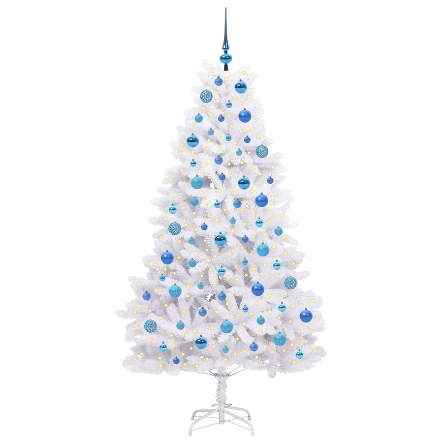 Sapin de Noël Artificiel à Branches Articulées Blanc 180 cm - 3