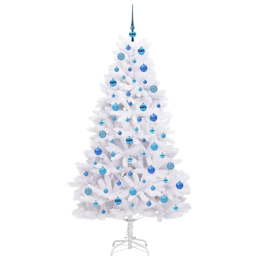 Sapin de Noël Artificiel à Branches Articulées Blanc 180 cm - 4