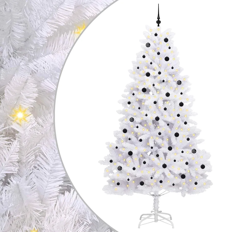 Sapin de Noël Artificiel à Branches Articulées Blanc 270 cm - 2