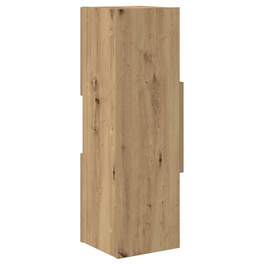 Meuble d'angle 25,5x25x80cm Bois d'ingénierie Chêne artisanal - 7