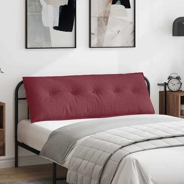 Coussin de Dos Bordeaux 140 x 19 x 50 cm tissu