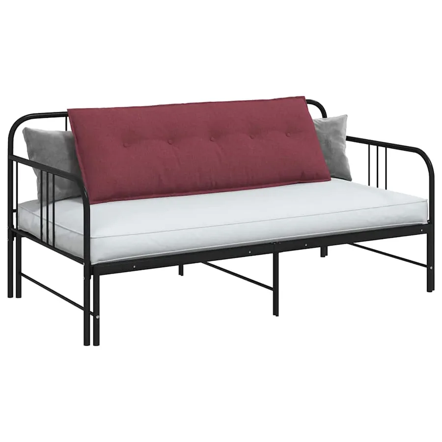 Coussin de Dos Bordeaux 140 x 19 x 50 cm tissu - 3