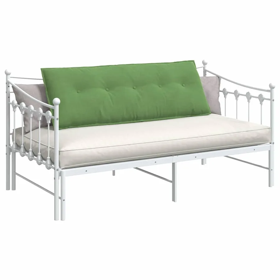 Coussin de Dos Vert clair 140 x 50 cm Tissu en velours côtelé - 3