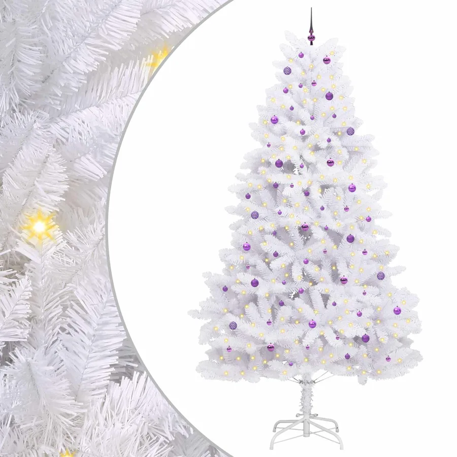 Sapin de Noël Artificiel à Branches Articulées Blanc 300 cm - 2