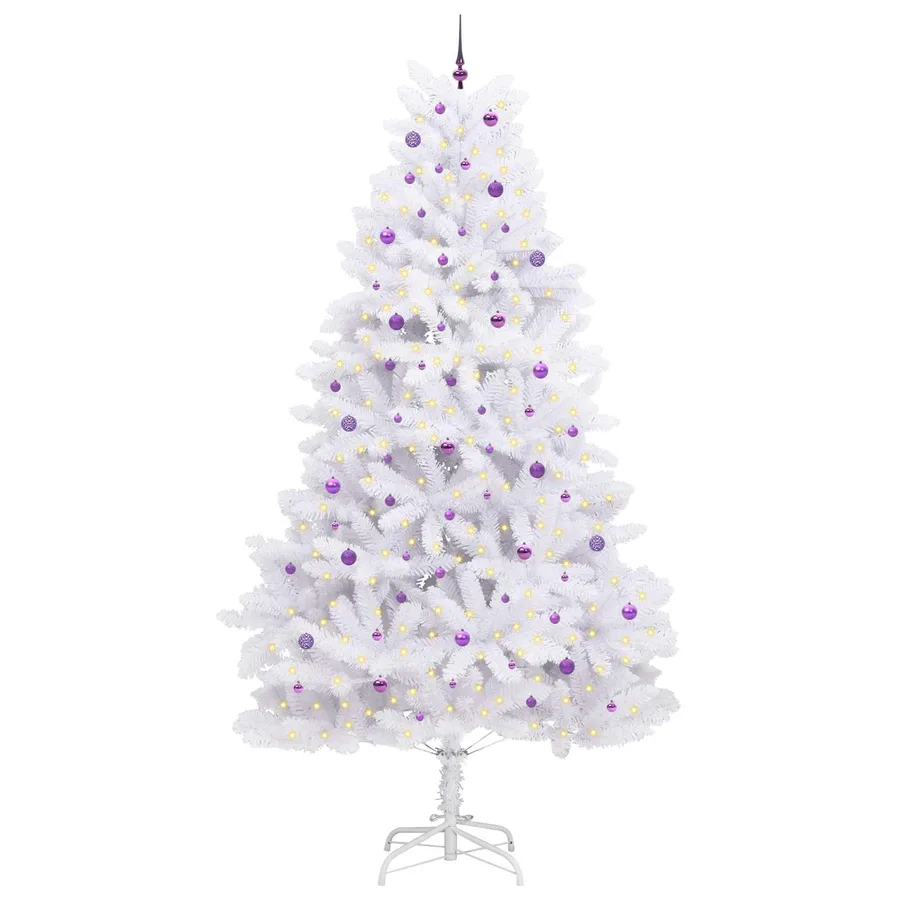 Sapin de Noël Artificiel à Branches Articulées Blanc 300 cm - 3