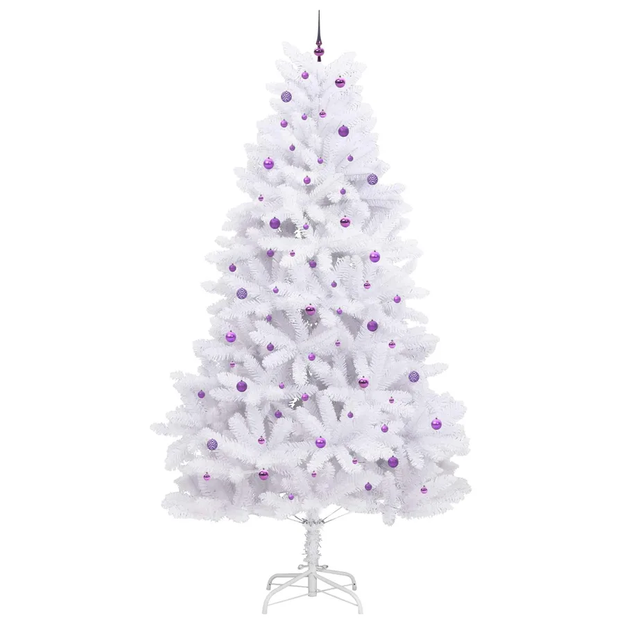Sapin de Noël Artificiel à Branches Articulées Blanc 300 cm - 4