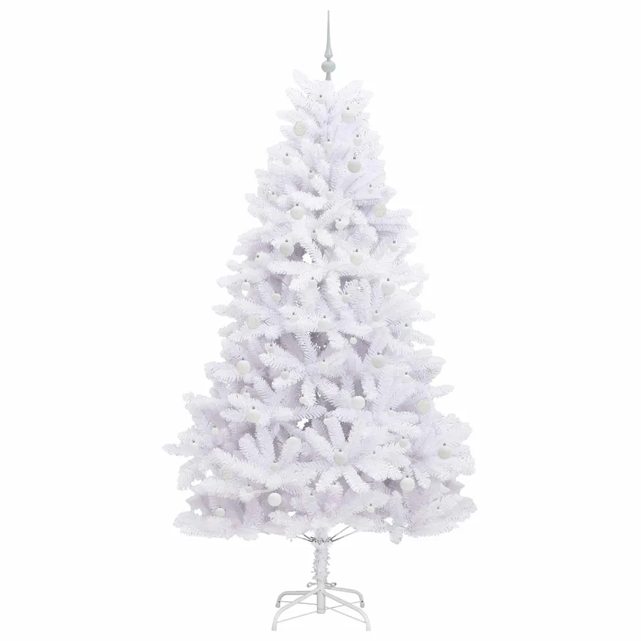 Sapin de Noël Artificiel à Branches Articulées Blanc 240 cm - 4