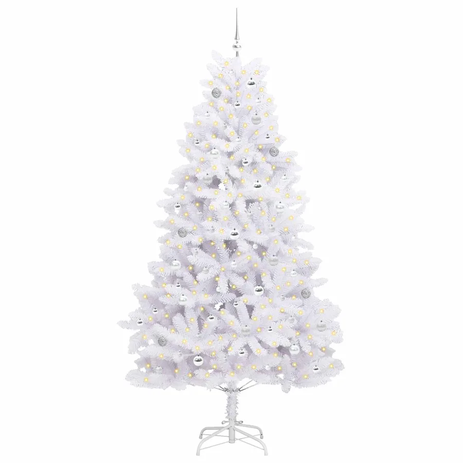 Sapin de Noël Artificiel à Branches Articulées Blanc 240 cm - 3