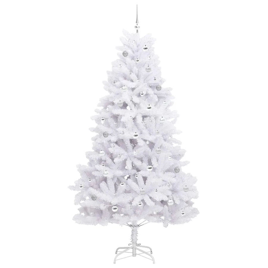 Sapin de Noël Artificiel à Branches Articulées Blanc 240 cm - 4