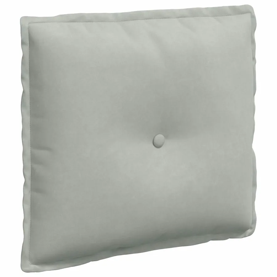 Coussin de Dos Gris clair 50 x 45 cm Tissu en velours côtelé - 2