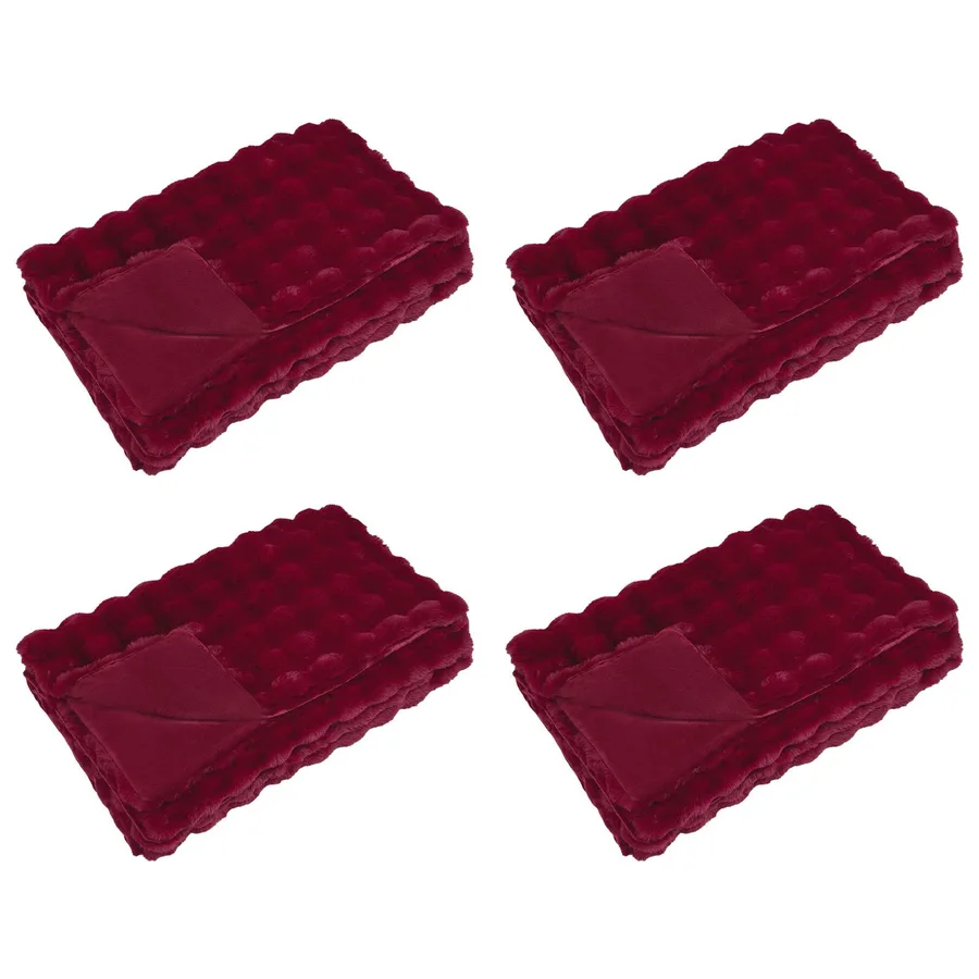 Couverture antidérapante en fausse de lapin Olite 4 pcs - 2