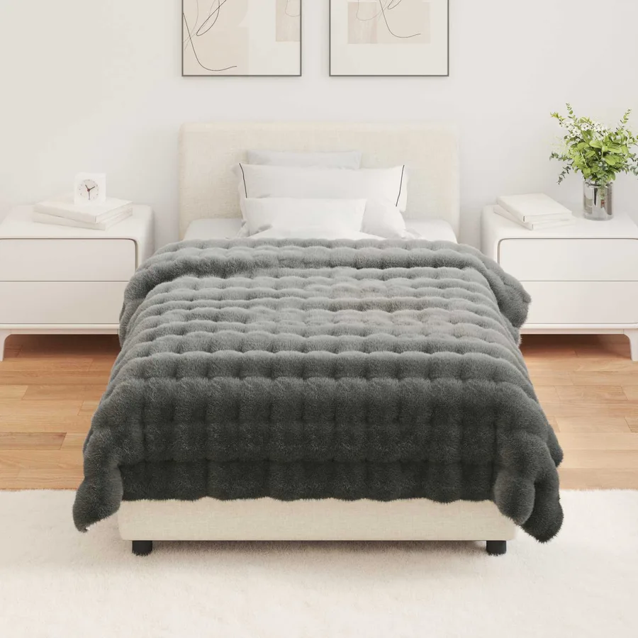 Couverture antidérapante en fausse de lapin Olite 4 pcs - 4
